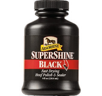 Pard's Western Shop Absorbine SuperShine Hoof Polish - Black or Clear