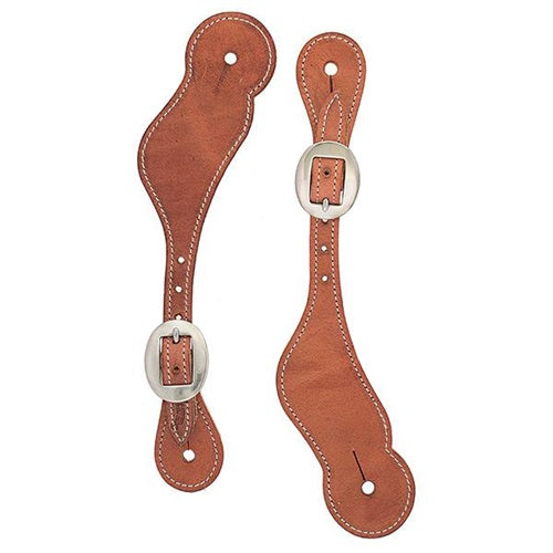 Pard's Western Shop Ladies Shaped Harness Leather Spur Straps from Weaver Leather