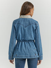 Wrangler Women's Denim Barn Jacket with Canvas Collar