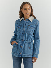 Pard's Western Shop Wrangler Women's Denim Barn Jacket with Canvas Collar