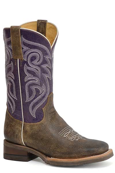 Purple leather boots on sale ladies