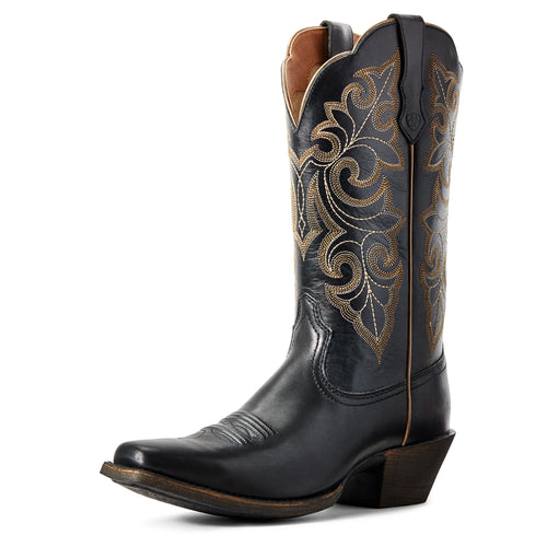 Pard's Western Shop Ariat Women's Black Round Up Blunt Toe Western Boots