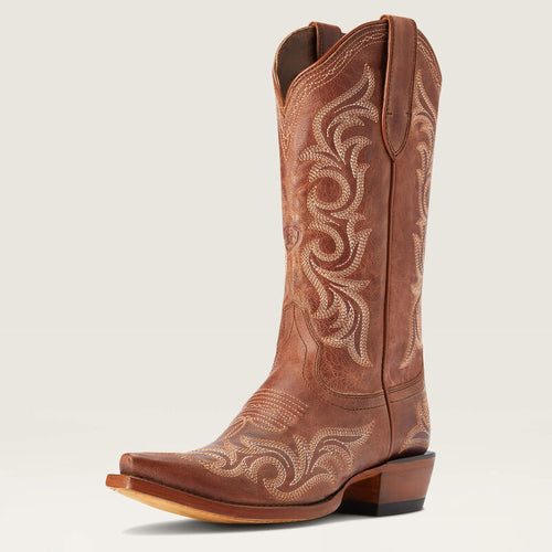 Pard's Western shop Ariat Ladies Whiskey Hazen Snip Toe Western Boots with All-Over Stitching