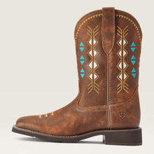 Ariat Ladies Copper Delilah Deco Broad Square Toe Western Boots