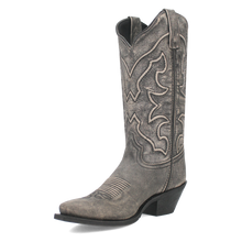 Laredo Weathered Black Reva Snip Toe Western Boots for Women