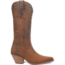 Dingo Women's Brown Talkin' Rodeo Snip Toe Western Boots Accented with Silver Studs