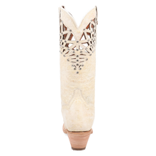 Dan Post Ladies Bone Miley Snip Toe Boots with Cutout & Crystal Embellished Tops