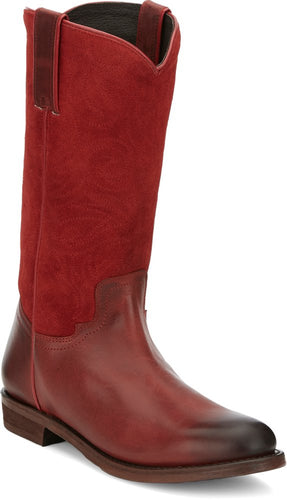 Pard's Western Shop Justin Ladies Red Reba Anthem Round Toe 12