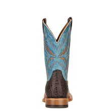 Ariat Men's Dusted Wheat Arena Rebound Western Broad Square Toe Boots with Blue Tops