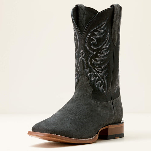 Pard's Western Shop Ariat Men's Black Elephant Print Wiley Broad Square Toe Cowboy Boots