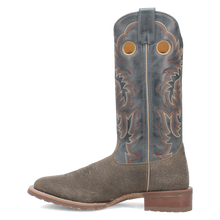 Laredo Grey Suede Summit Broad Square Toe Western Boots for Men