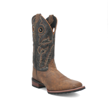 Pard's Western Shop  Laredo Tan/Black Kosar Broad Square Toe Boots for Men