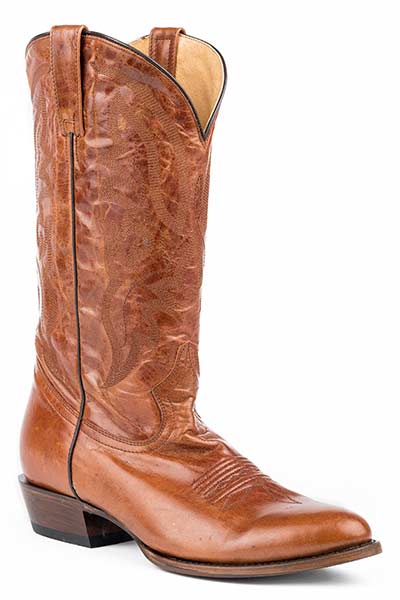 Pard's Western Shop Roper Footwear Cognac Cassidy J-Toe Western Boots for Men