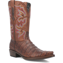 Pard's Western Shop Dingo Brown Gator Print Snip Toe Western Boots for Men