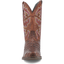 Dingo Brown Gator Print Snip Toe Western Boots for Men