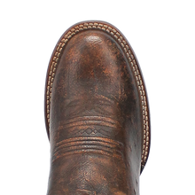 Dan Post Cognac/Brown Clyde Smooth Ostrich Round Toe Boots for Men