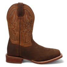 Dan Post Cowboy Certified Chocolate/Tan Brigston Broad Square Toe Boots for Men