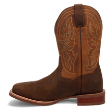 Dan Post Cowboy Certified Chocolate/Tan Brigston Broad Square Toe Boots for Men