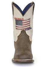 Roper Footwear Children's Vintage Brown "America Strong" Square Toe Boots