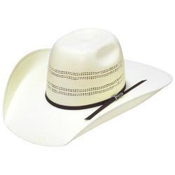 Pard's Western Shop Twister Four Row Vented Ivory Bangora Western Straw Hat