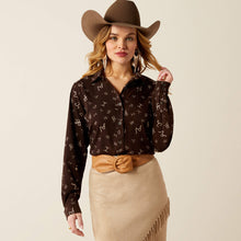 Pard's Western Shop Ariat Brown Brands Print Blouse for Women