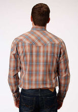 Roper Apparel Tin Haul Collection Men's Brown Plaid Snap Western Shirt