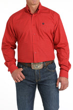 Pard's Western Shop Men's Cinch Red Dollar Sign Print Button-Down Shirt