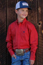 Pard's Western Shop Cinch Red Dollar Sign Print Button-Down Shirt for Boys