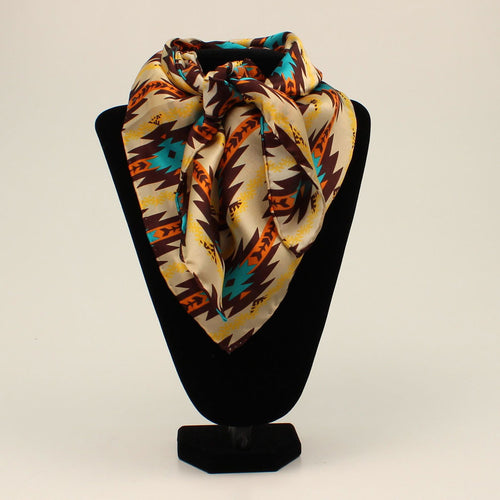 Pard's Western Shop Multi Colored Southwest Print Silk Wild Rag