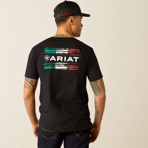 Pard's Western Shop Ariat Black Viva Mexico T-Shirt for Men