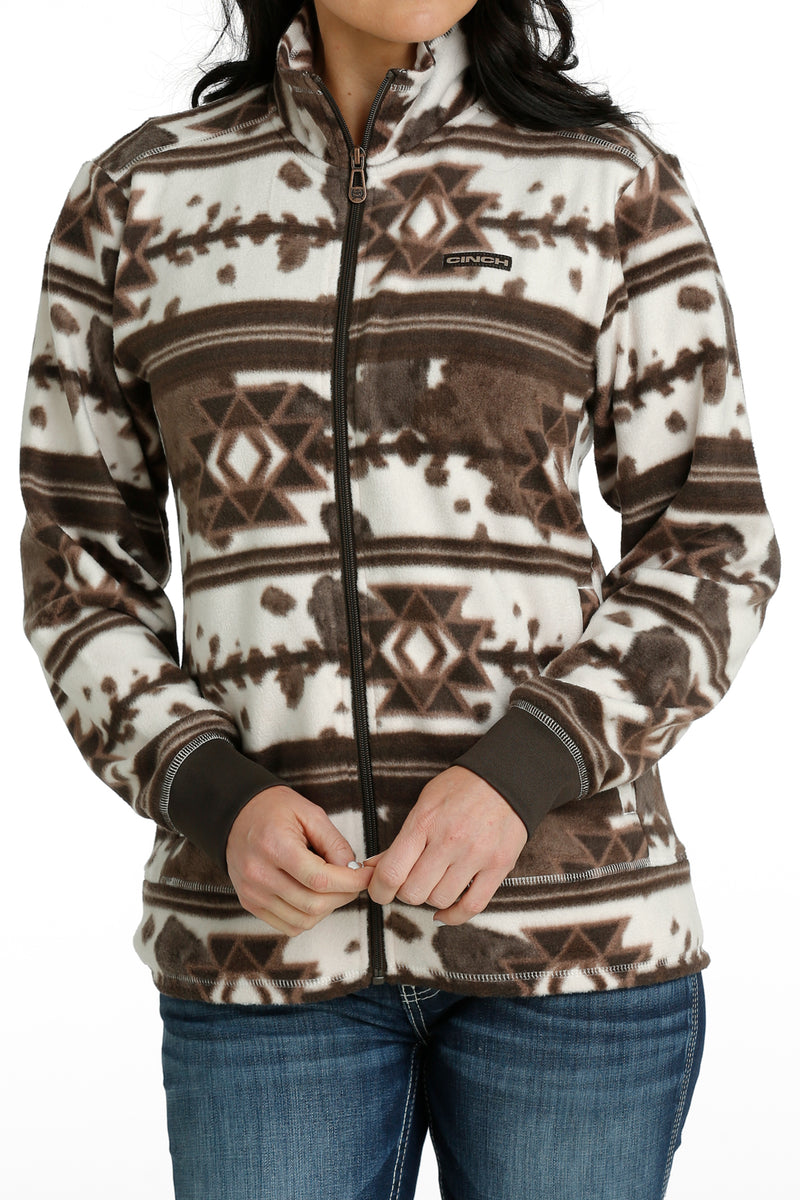 Cinch Ladies Brown/Cream Aztec Print Polar Fleece Jacket – Pard's Western  Shop Inc.