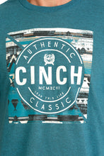 Cinch Teal "Cinch Authentic Classic" Serape Logo Tee for Men