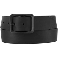 Pard's Western shop Justin Men's Black Buckskin Leather Belt with Black Buckle