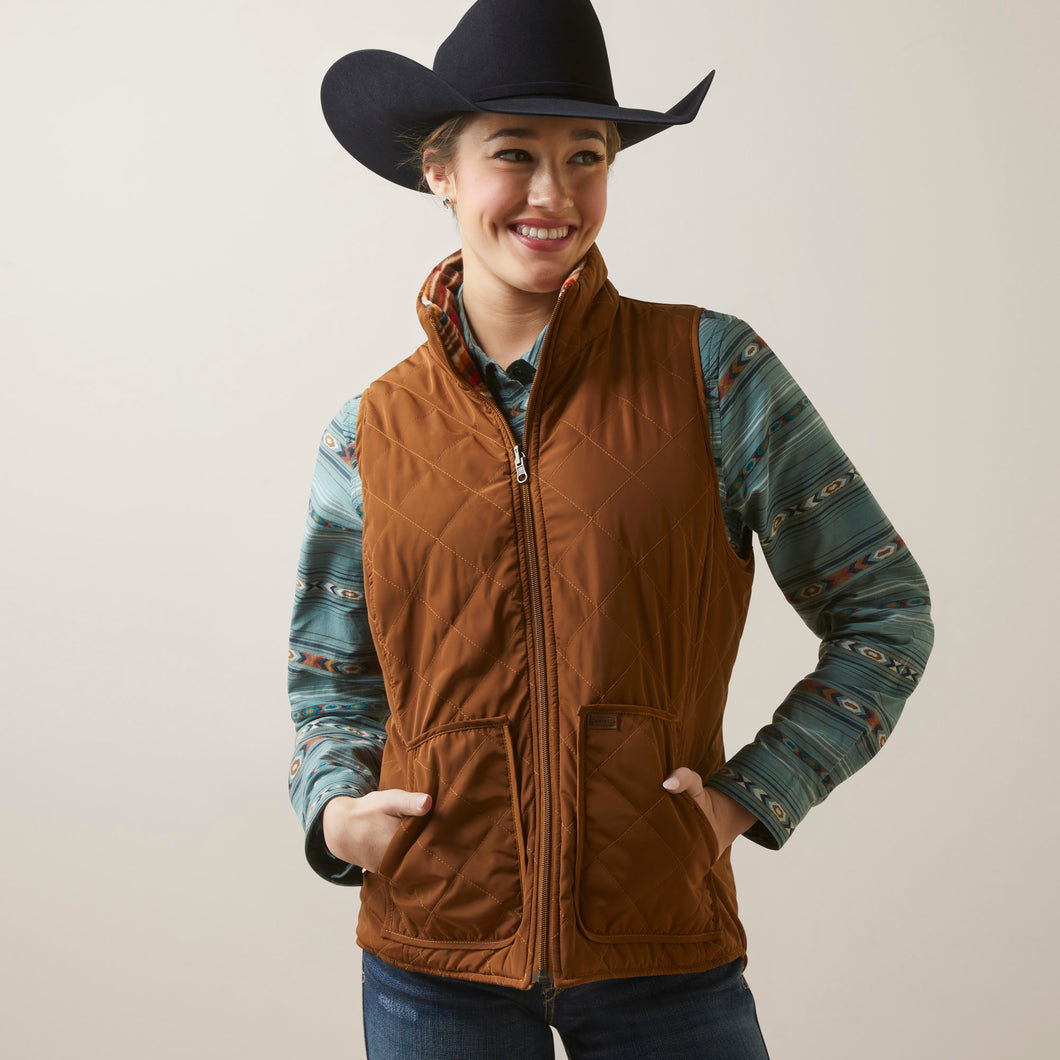 Ariat Women's Chestnut Quilted Polyfill Revesible Chimayo Vest – Pard's  Western Shop Inc.