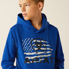 Ariat Kid's Royal Blue Flag Logo Breakthru Hoodie