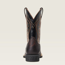 Ariat Kid's Hand Stained Red Brown Amos Square Toe Western Boots