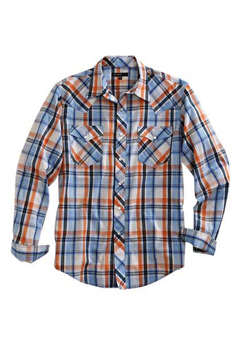 Pard's Western Shop Men's Tropic Plaid Tin Haul Snap Western Shirt