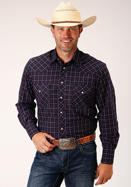 Red plaid hot sale western shirt